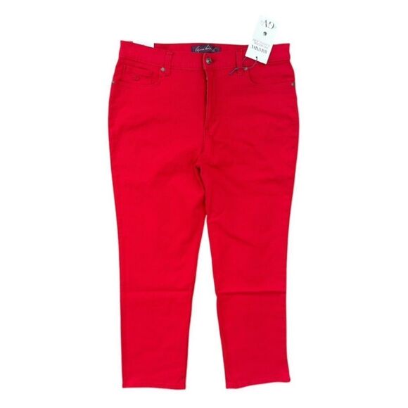 Gloria Vanderbilt Amanda Jean Classic Rise Tapered Leg Magical Stretch - Picture 1 of 12